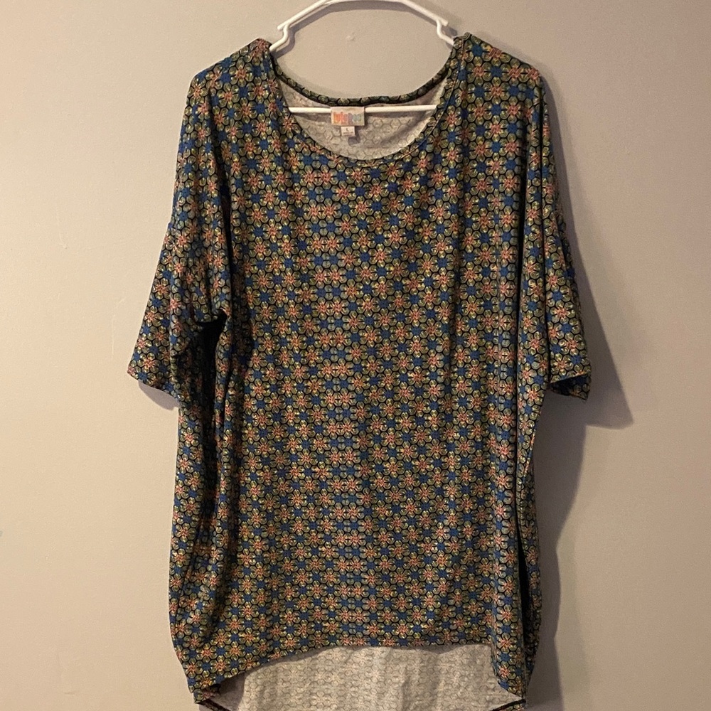 LuLaRoe Multicolor Floral Blouse